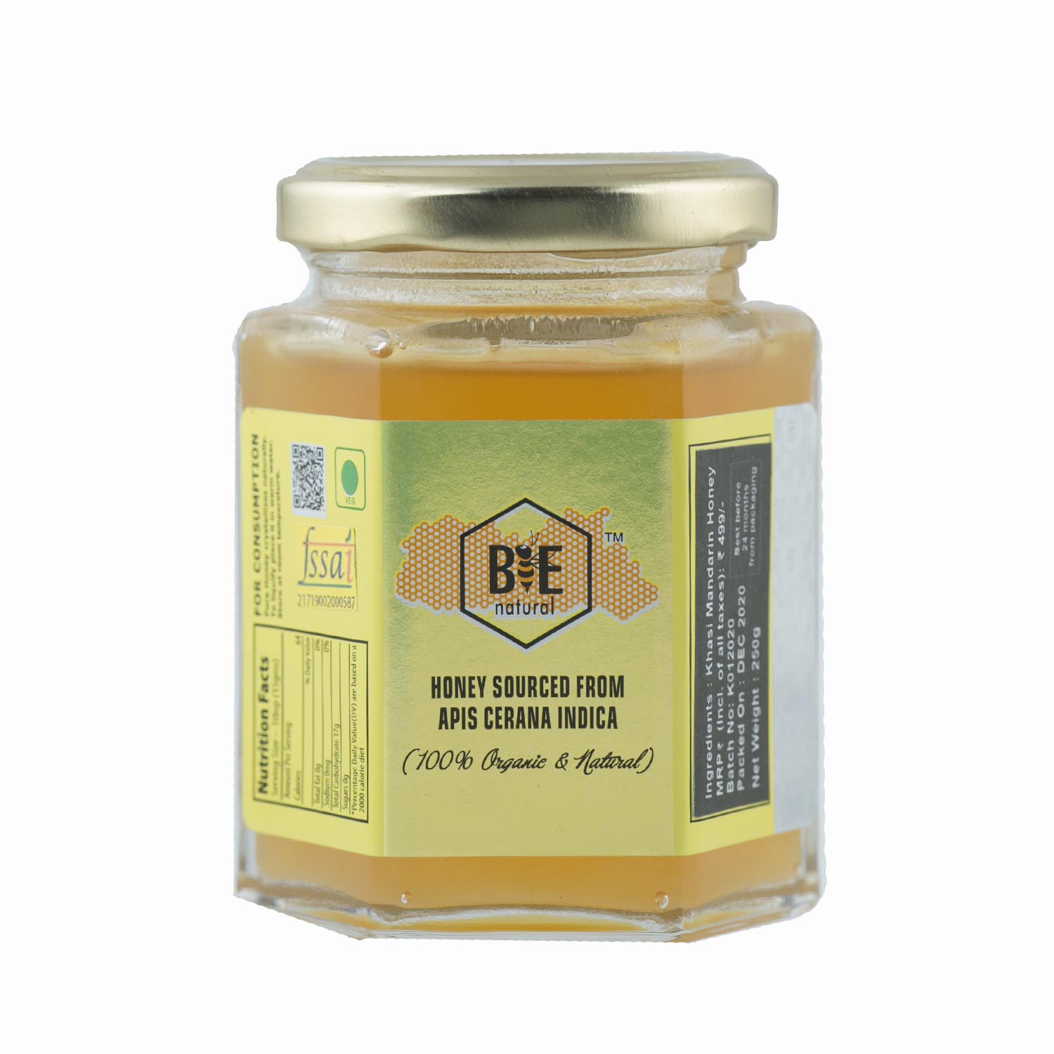 BEE NATURAL Khasi Mandarin Honey 250g