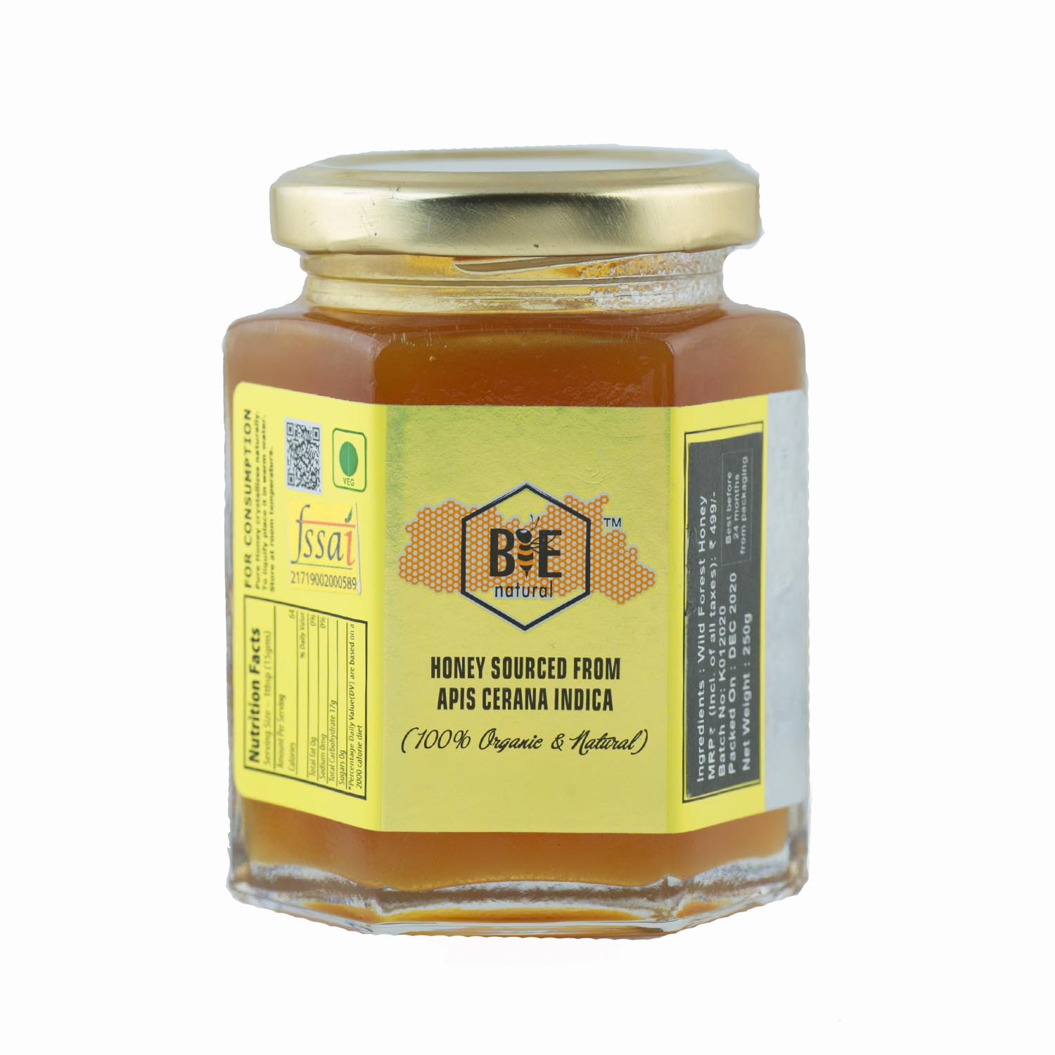 BEE NATURAL Wildforest Honey 250g